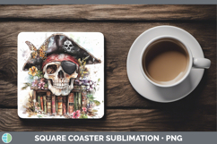 GorgeousBS08 Bookshelf Square Coaster design.