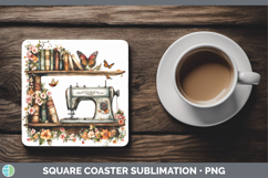 GorgeousBS08 Bookshelf Square Coaster design.