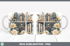 GorgeousBS08 Bookshelf Mug Wrap design.