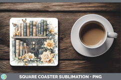 GorgeousBS08 Bookshelf Square Coaster design.