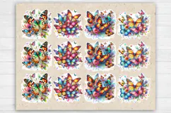 Summer. Butterfly. Print & Cut Stickers PNG Product Image 2