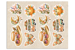 Summer. Boho. Print &amp; Cut Stickers PNG Product Image 2