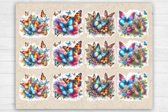 Summer. Butterfly. Print &amp; Cut Stickers PNG Product Image 2