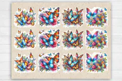 Summer. Butterfly. Print & Cut Stickers PNG Product Image 2