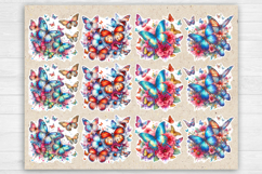 Summer. Butterfly. Print &amp; Cut Stickers PNG Product Image 2