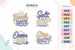 Beach Summer Quotes Embroidery Bundle Product Image 1
