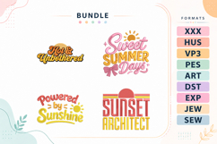 Summer Retro Quotes Embroidery Bundle Product Image 1