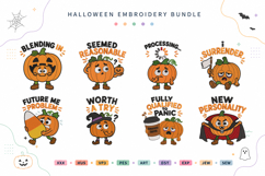 Pumpkins Making Bad Decisions Halloween Embroidery Bundle Product Image 1