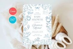 Baby Shower Invitation Template 347 Product Image 1