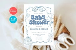 Baby Shower Invitation Template 348 Product Image 1