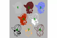 Layered mandala of a soccer player gnome with a ball SVG Product Image 4