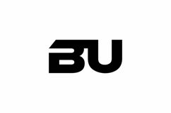 BU logo design vector template Product Image 1