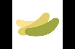 vector image of three cucumber icons in flat Product Image 1