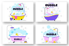 10 National Bubble Bath Day Illustration Product Image 2