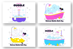 10 National Bubble Bath Day Illustration Product Image 3