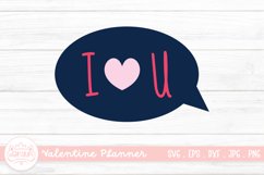 Valentine Planner Sticker | Valentine&#039;s Day Card Sticker Product Image 1