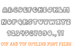 Bubble Cloud Font Doodle Lettering Fluffy Cartoon ABC OTF Product Image 2