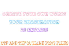 Bubble Cloud Font Doodle Lettering Fluffy Cartoon ABC OTF Product Image 3