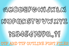 Bubble Fish Cartoon Alphabet Lettering ABC Text Font Seaside Product Image 2