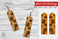 Bubble Laser Cut Earrings SVG Product Image 1