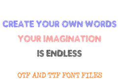 Bubble Mesh Alphabet Lettering ABC Text Font Hand Drawn OTF Product Image 3