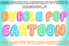 Bubble Pop Cartoon 3D Lettering ABC Font Typeface Alphabet OTF by Squeeb Creative 1