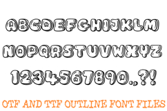 Bubble Water Alphabet Lettering Font Liquid ABC OTF Type Product Image 2