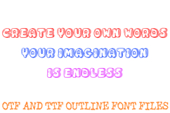 Bubble Water Alphabet Lettering Font Liquid ABC OTF Type Product Image 3