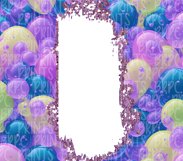 Purple Bubbles Personalized 20oz Tumbler Sublimation Wrap Product Image 2