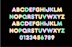 Bubbly Pastel Color Font Product Image 4
