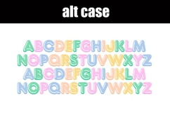Bubbly Pastel Color Font Product Image 2