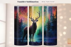 Buck Tumbler Wrap  Deer Tumbler Sublimation  Mens Tumbler 