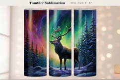Buck Tumbler Wrap  Deer Tumbler Sublimation  Mens Tumbler 