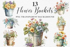 watercolor floral wreath, flowers bucket clipart, sublimation nursery drawing, wedding Floral Flower Wreath Clipart PNG Scrapbooking Image Nursery Watercolor  Transparent wedding invitation shirt designs sublimation printable digital bloom