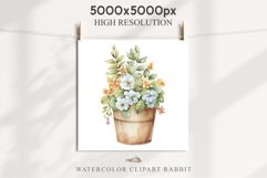 Bucket Floral Flower Wreath Clipart PNG Scrapbooking Image Nursery Watercolor  Transparent wedding invitation shirt designs sublimation printable digital bloom watercolor floral wreath, flowers bucket clipart, sublimation nursery drawing, wedding invitati