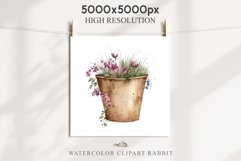 Bucket Floral Flower Wreath Clipart PNG Scrapbooking Image Nursery Watercolor  Transparent wedding invitation shirt designs sublimation printable digital bloom watercolor floral wreath, flowers bucket clipart, sublimation nursery drawing, wedding invitati