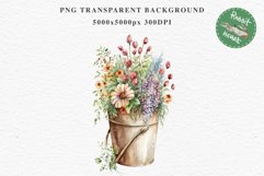 Bucket Floral Flower Wreath Clipart PNG Scrapbooking Image Nursery Watercolor  Transparent wedding invitation shirt designs sublimation printable digital bloom watercolor floral wreath, flowers bucket clipart, sublimation nursery drawing, wedding invitati