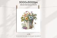 Bucket Floral Flower Wreath Clipart PNG Scrapbooking Image Nursery Watercolor  Transparent wedding invitation shirt designs sublimation printable digital bloom watercolor floral wreath, flowers bucket clipart, sublimation nursery drawing, wedding invitati