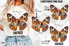 Butterflies with Inspirational Quotes, Butterfly Clipart Product Image 1