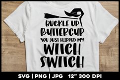 Buckle up Buttercup Witch Switch | Funny Halloween svg Product Image 1