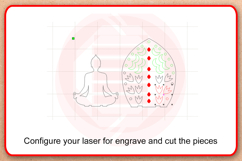 Laser cut SVG Buddha Oriental decor Home decor DIY crafts Product Image 4