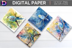 Budgerigar Digital Paper Product Image 1