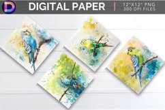 Budgerigar Digital Paper Product Image 1