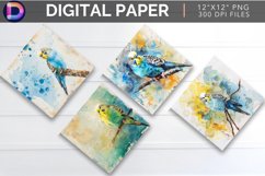 Budgerigar Digital Paper Product Image 1