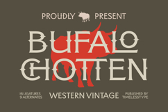 Bufalo Chotten - Western Vintage Font Product Image 1