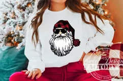 Santa face PNG, Santa with sunglasses design Product Image 2