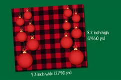 buffalo plaid christmas skinny tumbler sublimation