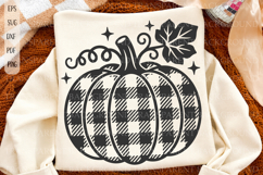 Buffalo plaid pumpkin svg, Thanksgiving Svg, Fall svg Product Image 1