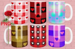 Valentines day mug sublimation design wrap 15 Oz Product Image 1
