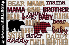 Buffalo Plaid Word Art Bear Set-Mix and Match Product Image 1